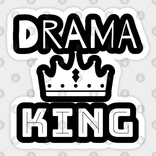 Drama King Sticker by IndiPrintables